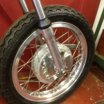 Norton Fastback Wheel - restored by RM Motorcycles Beverley